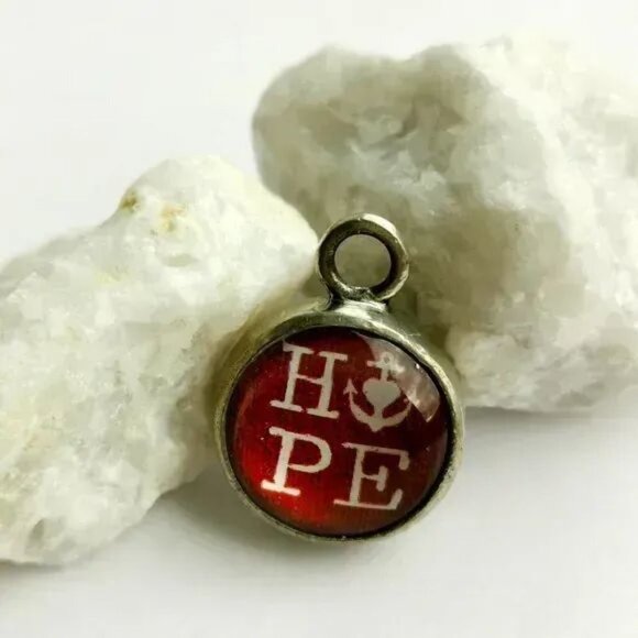 Pick Up Sticks Jewelry Jewelry - Vintage Hope charm pendant Handmade